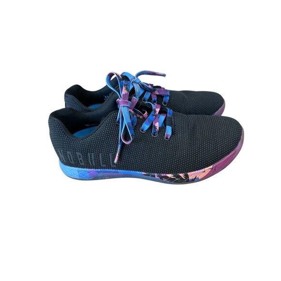 NoBull Womens Palm Trainer Sneakers Black 8.5 Lifting Shoes Super Fabric No Bull